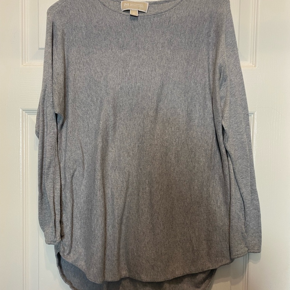 Michael Kors Light Gray Long Sleeve Sweater